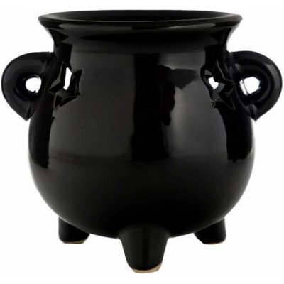 Nefertitis aroma lampa keramická Černý kotlík NF59795 cca 11,5 x 10 cm – Zboží Dáma