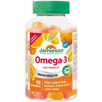 Jamieson Omega-3 Gummies 90 želatinových pastilek – Hledejceny.cz