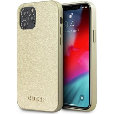 Pouzdro Guess iPhone 12 Pro MAX gold Iridescent – Zboží Mobilmania