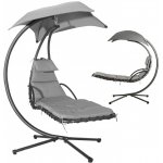 MultiGarden PH006 Závěsné zahradní lehátko se stříškou tmavě šedé – Sleviste.cz