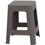 Mega Plast, Taburet I polyratan, 36 x 33 x 33 cm, capuccino – Zboží Mobilmania