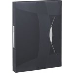 Esselte Box na spisy s gumičkou Jumbo Vivida, Vivida černá, 40 mm, A4, PP – Sleviste.cz