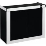 Diversa Fine stolek 100 x 40 x 70 cm bílý / černý – Zboží Dáma