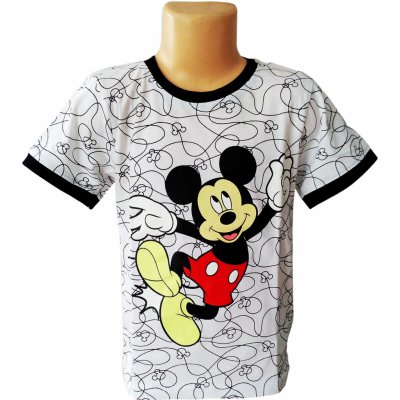 E plus M tričko MICKEY kr.rukáv chlapecké bílá bílá – Zboží Mobilmania