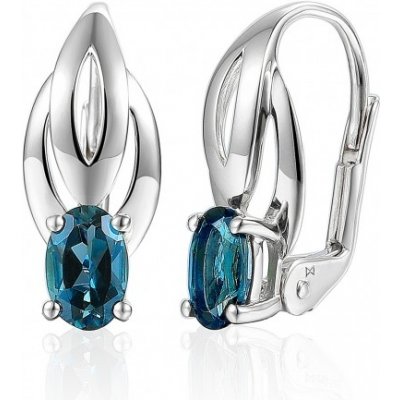 Gems Visací náušnice Athena bílé zlato a London blue topazy 3884808-0-0-93