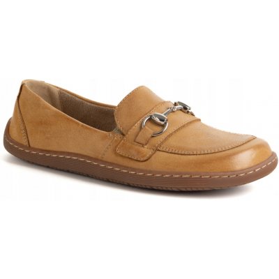 Dámské barefoot mokasíny kožené hnědé 1288AR flexibilní zdravé boty – Hledejceny.cz