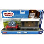 Fisher Price Motorizovaná lokomotiva Toby s vagónem HYN30 – Zboží Dáma