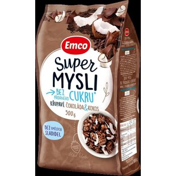 Emco Super mysli bez přidaného cukru čokoláda a kokos 500 g