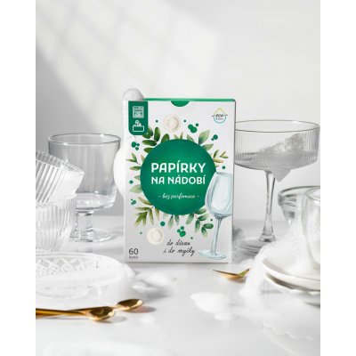 EcoHaus Papírky na nádobí 60 cyklů svěží citron – Sleviste.cz