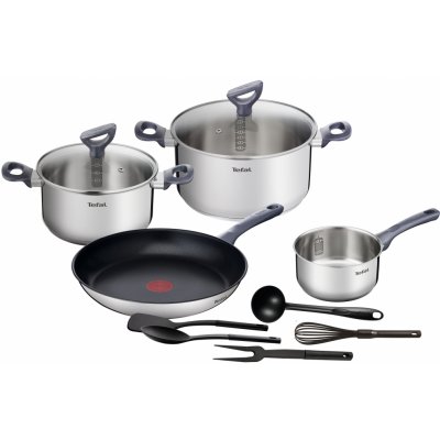 Tefal Sada nádobí Sada nerez nádobí Daily Cook 11 ks – Zboží Mobilmania