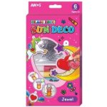 Barvy na sklo 6 barev 10,5ml + 6 sklíček JEDNOROŽEC – Zboží Dáma