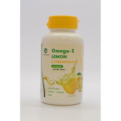 Galmed Omega-3 LEMON rybí olej s vit.D 60 tobolek