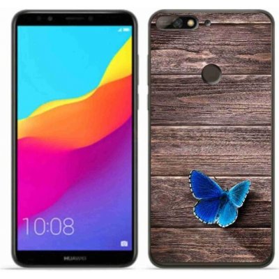 Pouzdro mmCase Gelové Huawei Y7 Prime 2018 - modrý motýl 1 – Zbozi.Blesk.cz