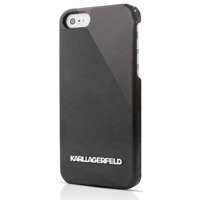 Pouzdro Karl Lagerfeld Vinyl iPhone 5/5S SE černé