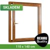 Okno SKLADOVÁ-OKNA.cz REHAU Smartline+, otvíravo-sklopné pravé 1100 x 1400