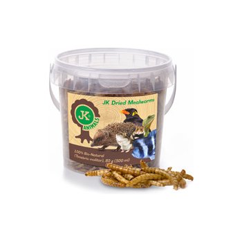 JK Animals Dried Mealworms 80 g