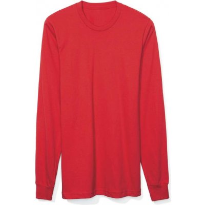 Unisex tričko s dlouhým rukávem Seam červená