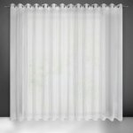EUROFIRANY ZÁCLONA NA KROUŽCÍCH CARLA 300 CM X 250 CM CM BÍLÁ – Hledejceny.cz