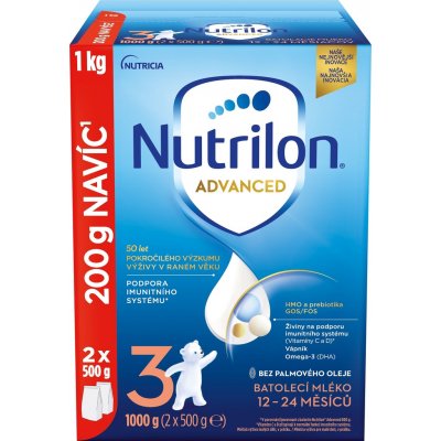 Nutrilon 3 Advanced DUO balení 1 kg – Zbozi.Blesk.cz