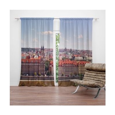 Sablio Závěs Praha: 2ks 140x250cm – Hledejceny.cz