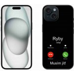 mmCase na iPhone 15 - ryby volají černé pozadí – Zboží Mobilmania