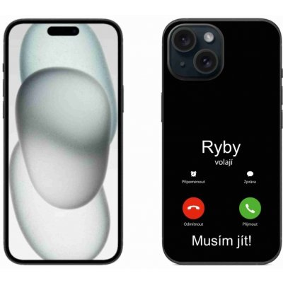 mmCase na iPhone 15 - ryby volají černé pozadí – Zboží Mobilmania