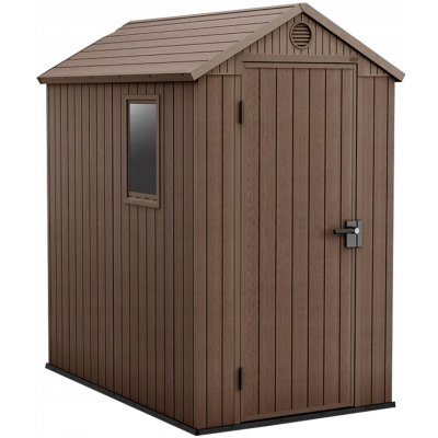 Keter Darwin zahradní domek 4 x 6 hnědý s podlahou – Hledejceny.cz
