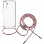 FIXED Pure Neck AntiUV s růžovou šňůrkou na krk Samsung A34 5G FIXPUN-1086-PI – Zboží Mobilmania