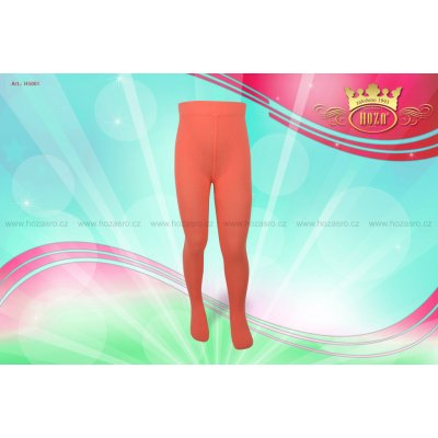 Dětské punčochové kalhoty HOZA jednobarevné H5001 tmavá lososová – Zboží Dáma