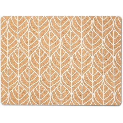Zeller Prostírání korkové motiv Listy bílé 40x30cm – Sleviste.cz