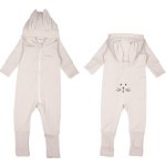 Moniel Dětský rostoucí teplákový overal Králík Basic Light Beige – Zbozi.Blesk.cz