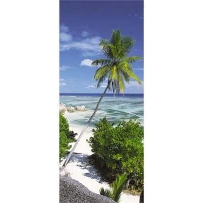 Sunny Decor SD1096 Vliesové fototapety palma na pláži rozměr 92 cm x 220 cm – Zboží Mobilmania