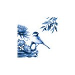 Modrý ptáček 33x33 UBF002825 – Zboží Dáma