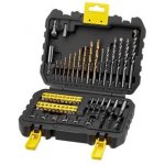 Stanley STA88546-XJ 50dílná sada vrtáků do kovu Titanium/dřeva/zdiva, šroubovací bity, magnetický držák bitů, nástrčné hlavice, záhlubník, 1/4" adaptér – Sleviste.cz