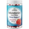 Doplněk stravy na spánek a nervovou soustavu Swanson Melatonin Low Dose Jahoda, 60 ks, gummies, 1 mg