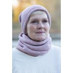 Zimní set čepice a nákrčník MELÍR Červenomodrý melír – Hledejceny.cz