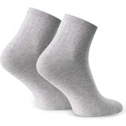 Pánské vzorované ponožky 054 MELANŽOVÁ SVĚTLE ŠEDÁ