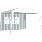 VETRO PLUS stěna k altánu 295x190cm s oknem PRUHY BÍ/ZE – Zboží Mobilmania