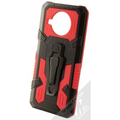 Pouzdro 1Mcz Armor Clip-On odolné s kovovým klipem Xiaomi Mi 10T Lite 5G červené černé – Zboží Mobilmania