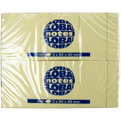 Samolepicí blok poznámek GLOBAL Notes 3653-1 40 × 50 mm, 3 × 100 listů 11372 – Hledejceny.cz