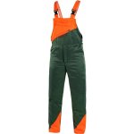Canis CXS Protipořezové kalhoty s laclem LESNÍK zelená oranžová – Sleviste.cz