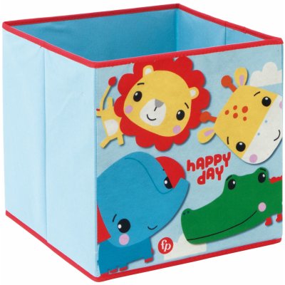 Arditex Úložný box Fisher Price zvířátka modrý 31 x 31 x 31 – Zboží Dáma