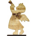 DECOLED Vánoční dřevěný anděl 10x20 cm – Hledejceny.cz