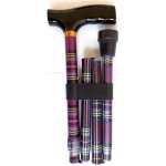 Modom Vycházková skládací hůl s komfortní rukojetí karo-pink - KP021 – Zbozi.Blesk.cz