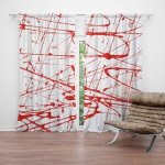 Sablio Závěs Krvavé cákance: 2ks 140x250cm – Hledejceny.cz