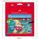 Faber-Castell 1442 akvarelové 24 ks + štětec – Zboží Dáma