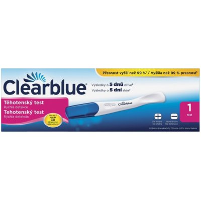 Clearblue Plus rychlá detekce těhotenský test 1 ks – Zbozi.Blesk.cz