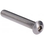 Nerezový půlkulatý šroub M8 x 20 mm, DIN 7991/AISI 304 – Sleviste.cz