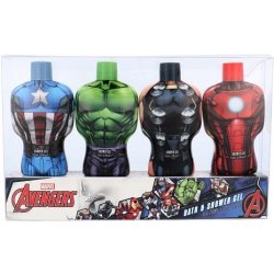 Marvel Avengers sprchový gel 4 x 75 ml Hulk + Thor + Iron Man + Captain  America dárková sada kosmetická sada - Nejlepší Ceny.cz