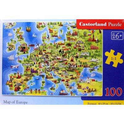 Castorland premium Mapa Evropy 111060 100 dílků – Zbozi.Blesk.cz